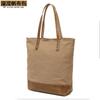 Bolso Satchel Profesional Personalizado Transfronterizo de Lona con Logo Impreso Bolsa de Algodón Bandolera Única Bolsa para Documentos de Estudiante Bolsa de Compras para Mujer