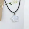 Cristal Natural Transfronteiriço Estrela Pequena 20mm Pingente Joia Brincos Decorativos Acessórios Colar de Estrela DIY Atacado