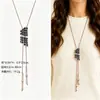 Cadena para Suéter de Collar Largo Geométrico, Accesorio de Lujo de Alta Gama, Versátil y de Moda, Colgante de Perla para Otoño e Invierno