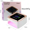 Lâmpada Portátil Recarregável para Terapia de Unhas Modelo S40 Cross-Border Luz Vermelha Sensor Inteligente Lâmpada de Unha Recarregável Sem Fio