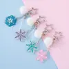 Decorações de Natal, Floco de Neve Atmosfera de Inverno Pingentes para Corrente de Celular, Chaveiros, Acessórios de Resina Atacado, Venda Direta do Fabricante