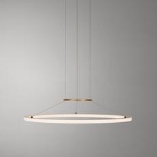 Lámpara de araña de anillo simple para sala de estar posmoderna, modelo de sala de exposición de diseñador, habitación de villa, dormitorio, iluminación redonda creativa