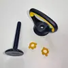 Alça de kettlebell revestida de borracha haltere conector de kettlebell modificado porca peso ajustável fitness suporte para flexão
