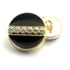Botones de Aleación de Zinc Metálico Cosidos a Mano Botones Colgantes Chapados en Oro Plateado Botones de Perla de Alto Brillo Strass Estilo Pequeño Fragante