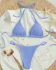 Playa Fuente Termal Sexy Damas Europeo y Americano Amazon Nuevo Bikini Bikini de Atar Traje de Baño Ropa de Baño 2026