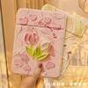 Espejo de Maquillaje de Escritorio de Dibujos Animados Estilo Ins Espejo Pequeño Plegable de Escritorio Portátil con Soporte para Dormitorio de Estudiantes Oficina