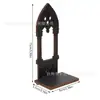 Mesa de pie vintage transfronteriza mesa de comedor para el hogar soporte decorativo para velas estilo gótico soporte para el hogar sala de estar portavelas de madera