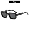 Gafas de Sol Retro Europeas y Americanas de Montura Pequeña Cuadrada Moda Simple de Gama Alta Tendencia Gafas para Mujer Personalizadas de Celebridad de Internet
