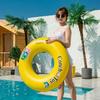 Directo de fábrica anillo de natación inflable amarillo con concha ABC anillo de natación de PVC engrosado anillo de agua para adultos anillo flotante