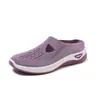 Zapatos de Mujer 2025 Verano Nuevos Mocasines Cruzados para Madres de Mediana Edad y Mayores, Zapatos Casuales Transpirables de Suela Blanda para Mujer
