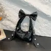 Bolso de Hombro Individual Estilo Dulce y Fresco de Gama Alta para Mujer 2025 Nueva Moda Bolso Personalizado con Remaches Bolso de Celebridad de Internet con Lazo Bajo el Brazo