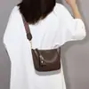 Bolsas Femininas 2026 Novo Modelo Verão Bolsa Transversal Couro Genuíno Pequena Bolsa de Ombro Bolsa Dumpling para o Dia a Dia
