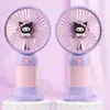 Ventilador Mini Portátil Modelo Novo Formato de Flor Mini Verão Desenho Animado Portátil Ventilador Elétrico com Sensação de Gelo Atacado Personalização