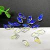 Nuevo color jalea diy horquilla antigua cuentas de cristal checo pétalos de magnolia 7*15 accesorios de joyería de cristal