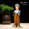 Cerâmica Tang Sancai Ornamento de Servente Caixa de Presente Mascote Abertura de Casa Sala de Estar Escritório Acessórios para Casa