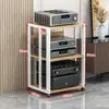 Rack Amplificador de Potencia Multicapa Hogar Espaciado Ajustable Móvil Soporte Amplificador de Tubos Gabinete HIFI Soporte Audio Altavoz