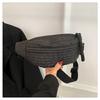 Riñonera de Pecho para Mujer Estilo Coreano Simple Pequeña Fresca Casual Deportiva para Teléfono Móvil Textive Bolso Cruzado de Hombro Axilar