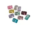 Diamante de Circonia Rectangular Octagonal de Alta Calidad para Arte de Uñas Diamante Nuevo Corte Huazi Colorido Rectangular Azúcar de Roca Punta Base Joyería para Arte de Uñas