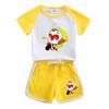 Monkey King cartoon roupas infantis terno de manga curta infantil verão 2022 novos shorts masculinos moda fina conjunto de duas peças