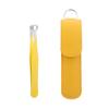 Kit de Aparador de Pelos do Nariz e Sobrancelhas Portátil de Aço Inoxidável para Uso Doméstico, Cabeça Alta Redonda, Cortador de Barba e Pelos do Nariz Tipo Pressão