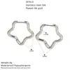 Pendientes minimalistas de acero inoxidable transfronterizos europeos y americanos, pendientes geométricos de hexágono dorado, aros de acero de titanio únicos y versátiles