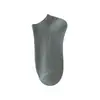 Calcetines de algodón puro antibacterianos y resistentes al olor para hombre, color liso, finos de verano, de corte bajo, modernos, versátiles, tipo calcetín de barco, calcetines cortos deportivos