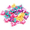 Cuentas sueltas de flores de mariposa de dos colores con dibujos animados de acrílico UV, cuentas redondas de caramelo para hacer tú mismo, cuentas de cadena para teléfono móvil con amor