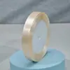 Cinta de satén de 1,2 cm, 22 m, cinta de poliéster para lazos, para envolver regalos de flores, cinta para pasteles de boda, hecho a mano