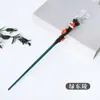 Varita Mágica de Cristal Natural con Punta Morada Rosa Varita de Hada Bastón Mágico Halloween DIY