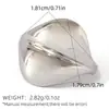 Anillos con un Toque de Lujo Nicho, Empaque de Joyería Estilo Ins de Lujo Ligero, Diseño para Mujer, Joyería Abierta de Oro de 18K, Venta al por Mayor Transfronteriza de Verano