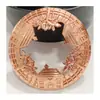 Vela Aromática de Arte em Ferro Embutido 8cm Tampa Inteligente Liga de Zinco Acessório de Vela Coleta de Calor Antiaderente Tampa Oca
