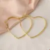 Brincos Transfronteiriços para Mulheres, Luxo Leve, Design de Ponta, Estilo de Nicho, Argolas Exageradas para Rostos Quadrados e Redondos, Círculos Grandes Lisos