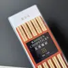 Caixa blister 10 pares de hashis de bambu doméstico sem nó cor natural hashis de bambu barraca de rua rio lago hashis de bambu carbonizado atacado