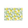 Mantel individual con estampado de hojas de limón, mantel individual con borde cruzado para mesa de comedor de verano, mesa de té, mantel aislante impermeable, servilleta