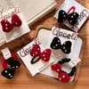 Anillos Rojos para el Cabello de Niños Otoño e Invierno Año Nuevo Niñas Lindo Lazo Polo Pinza BB Pinza Básica Padre-Hijo Accesorios para el Cabello