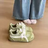 Estilo Coreano 2026 Novo Verão Outono Casual Versátil Confortável Solado Macio Tênis de Placa Mulheres Super Bonitas Kiwi Tênis de Treino Alemão