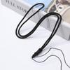 Colar de corda com fivela plana de linha longa fábrica direta pingente diy cordão trançado fino de jade cordão corda de colar