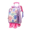 Mochilas con Ruedas Transfronterizas al por Mayor para Estudiantes de Primaria Niños y Niñas de Tercero a Sexto Grado, Ligeras de Arrastre y Espalda, Desmontables y de Doble Uso