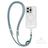 Cordão para Celular 6mm, Alça de Pescoço, Alça Transversal, Fivela de Couro Ajustável, Corda Trançada, Personalizável com Etiqueta, Alça para Capa de Celular