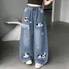 Jeans para Niña 2026 Nuevo Estilo Pantalones para Niños Niña Únicos Súper Bonitos Primavera Otoño Niñas Grandes Pantalones de Pierna Ancha Moda