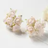 Buquê Simulado de Saquinhos de Chá Pequenos, Buquê de Flor Única, Flores Artificiais de Seda, Materiais Artesanais DIY, Decoração de Caixa de Presente, Decoração de Casamento