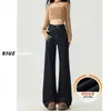 Jeans de Pierna Ancha Acampanados Azul Oscuro para Mujer, Otoño e Invierno, Forrados de Polar, Pierna Recta Holgada, Petite, No Ajustados en las Piernas, Pantalones de Campana