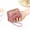 Billetera Nueva para Mujer Transfronteriza con Pulsera Billetera Corta para Monedas Pinza para Monedas Coreana Bolso con Tarjetero Múltiple Bolso Organizador de Tarjetas