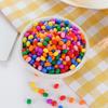 Simulação Cor Chocolate Bean Acessórios Casa Arco-Íris Modelo M Bean Bolo Jujuba Decorações DIY Comida Micro Brincar