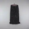 Falda de Sirena con Forro Polar Estilo Princesa/Dama Falda de Pluma de Cristal de Sirena Falda Ceñida al Cuerpo con Lentejuelas Ajustada para Invierno