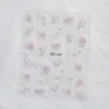 Nuevas Calcomanías para Uñas con Arte de Mariposa y Rosa Pintadas a Mano Dulce Puro Deseo Versátil Flor en Relieve Mariposa Calcomanías para Uñas
