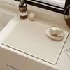 Tapete Escorredor de Cozinha Cor Pura Temu Novo Tapete Absorvente de Lama Diatomácea para Pia de Bancada Resistente ao Desgaste Tapete Isolante Anti-Escaldante