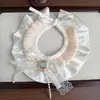 Sombrero de Disfraz de Cumpleaños para Gato Perro Mascota Fiesta de Cumpleaños Estilo Princesa Set de Pedrería Collar para Perro Pequeño y Mediano