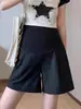Shorts de maternidad para verano, pantalones casuales de pierna ancha, delgados y holgados, adecuados para mujeres petite, leggings de tres cuartos, ropa de verano para maternidad