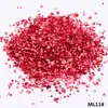 30 Colores Piedra Mineral Imitación Grava de Vidrio Asimétrica Pluma Decorativa Creativa DIY para Uñas Portaplumas Marco de Fotos Material de Relleno para Pintura